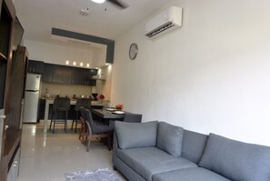 Basic Apartment, 1 Queen Bed, Kitchen | Living area - CasMar - 3 (Puerto Vallarta)