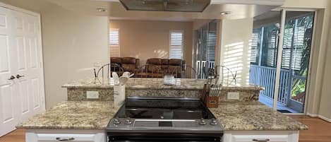 Microwave, oven, stovetop, dishwasher