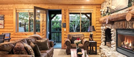 TV, fireplace, DVD player