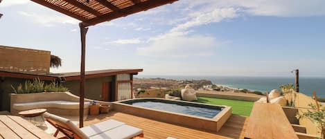 Luxe huis, uitzicht op het strand | Voorkant van accommodatie