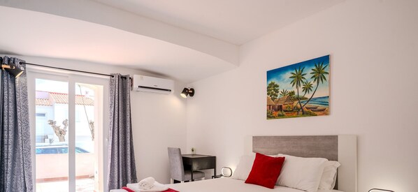 2 habitaciones, tabla de planchar con plancha y wifi gratis 