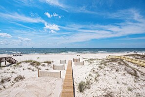 Accommodatie ligt op het strand