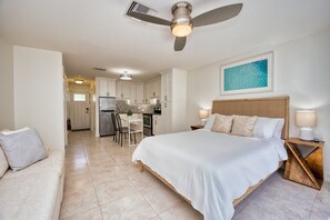 1 bedroom, iron/ironing board, travel crib, free WiFi