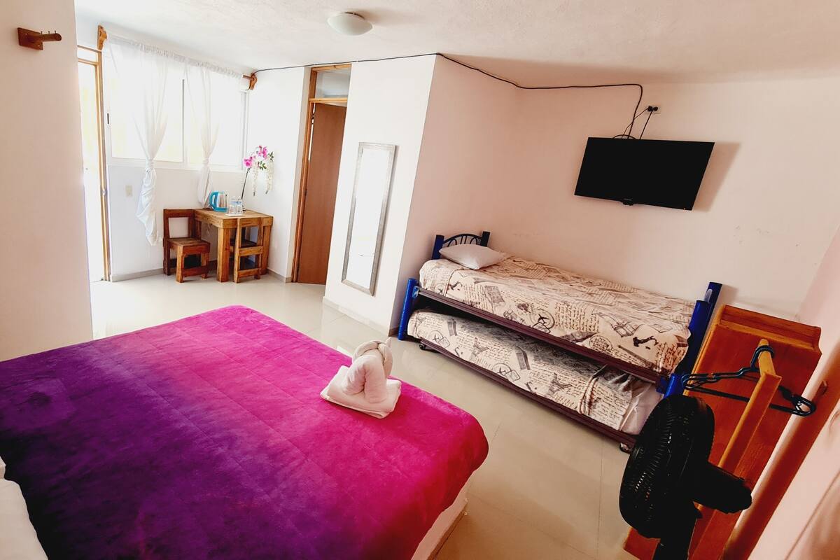 Blackout curtains, iron/ironing board, free WiFi