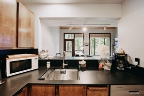 Dishwasher, dining tables