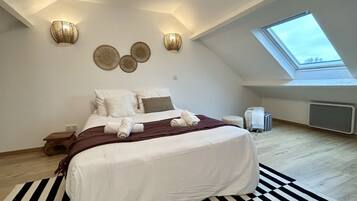 2 chambres, lit parapluie, Wi-Fi, draps fournis