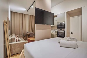 1 habitación, tabla de planchar con plancha, wifi y ropa de cama 