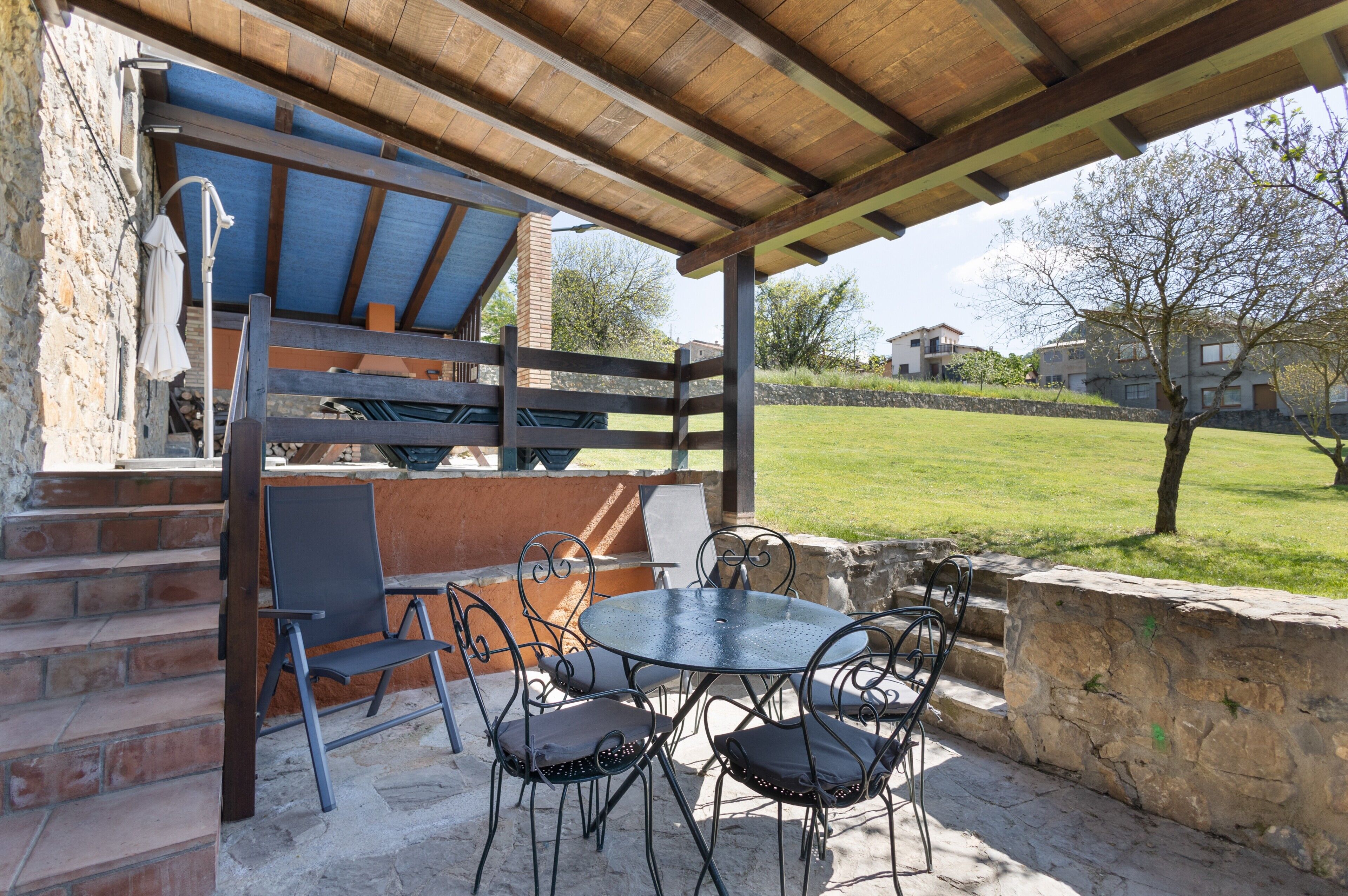 屋外ダイニングエリア