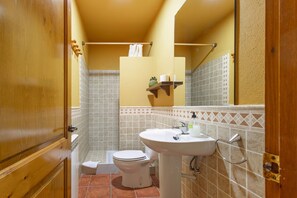 Ducha, secador de pelo y toallas