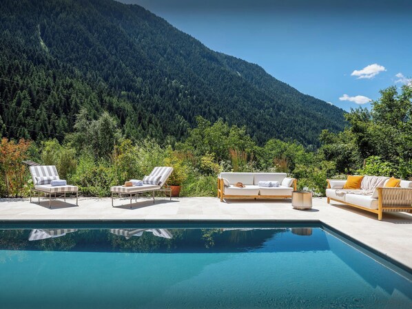 A heated pool