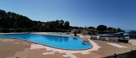 A heated pool