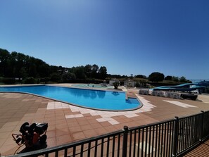 A heated pool