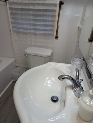 Towels, soap, toilet paper