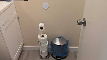 Towels, soap, toilet paper