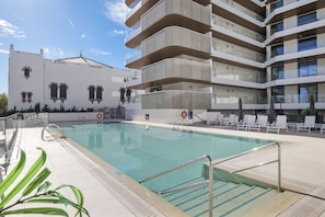 Indoor pool, a heated pool