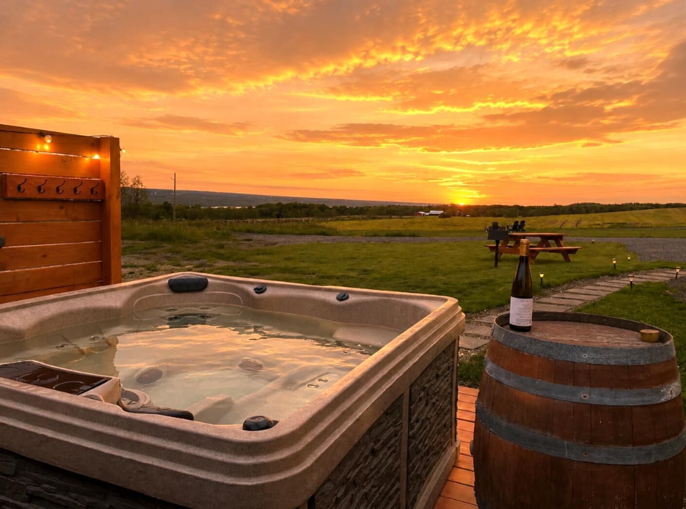 Bain à remous extérieur