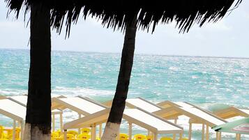 On the beach, white sand, 20 beach bars