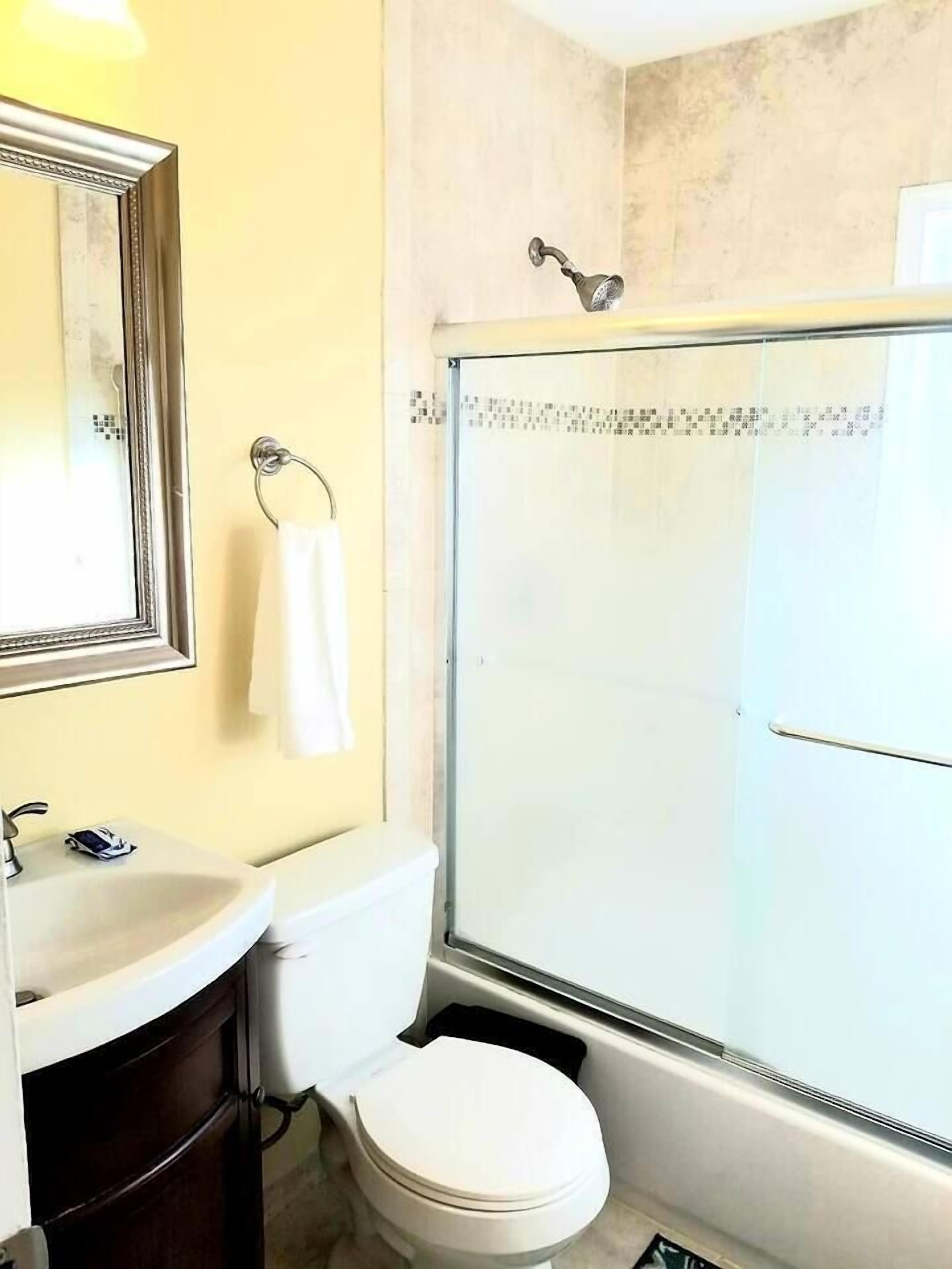 Shower, hair dryer