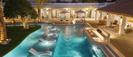 A heated pool