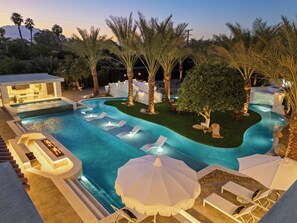 A heated pool