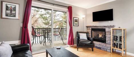 TV connectée, cheminée