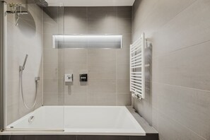 Hair dryer, towels