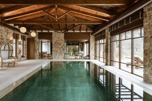 Indoor pool, a heated pool