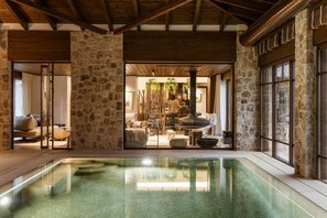 Indoor pool, a heated pool