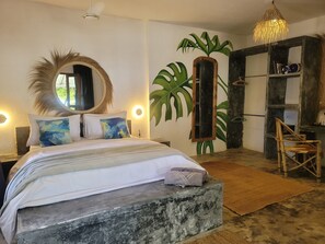 Deluxe Double Room, Sea View | In-room safe, individually decorated, individually furnished, free WiFi - Garden Beach Bungalows (Jambiani)