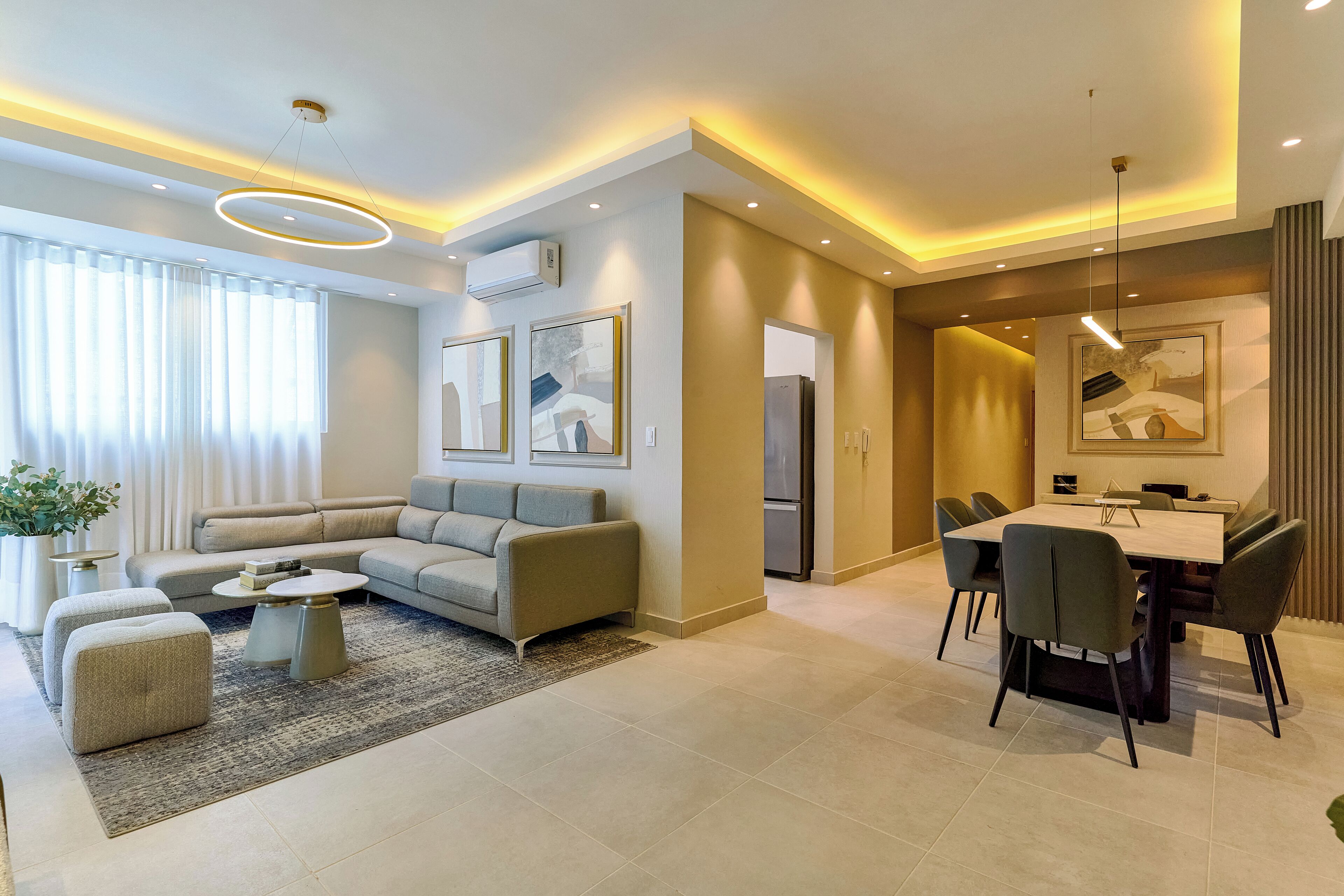 Apartamento Confort, varias camas, baño privado, vistas a la ciudad | Zona de estar