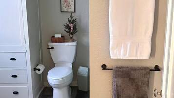 Artículos de tocador ecológicos, secador de pelo, toallas