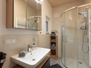 Shower, hair dryer