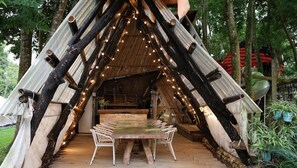 Espace banquet en plein air