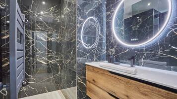 Apartment | Bathroom | Hair dryer, soap