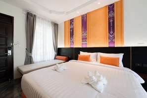 Habitación Deluxe doble | Cortinas opacas, wifi gratis, ropa de cama