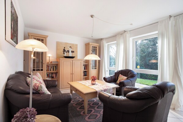 TV, DVD player, stereo