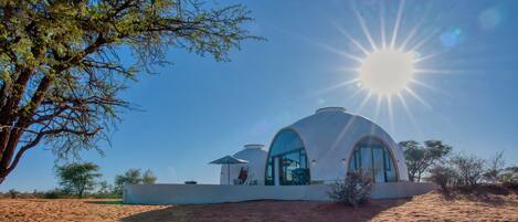 Voorkant van accommodatie