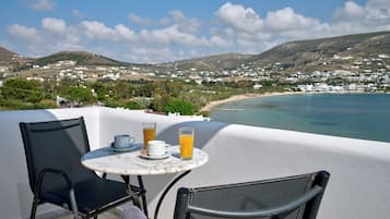 Superior suite, uitzicht op zee | Terras