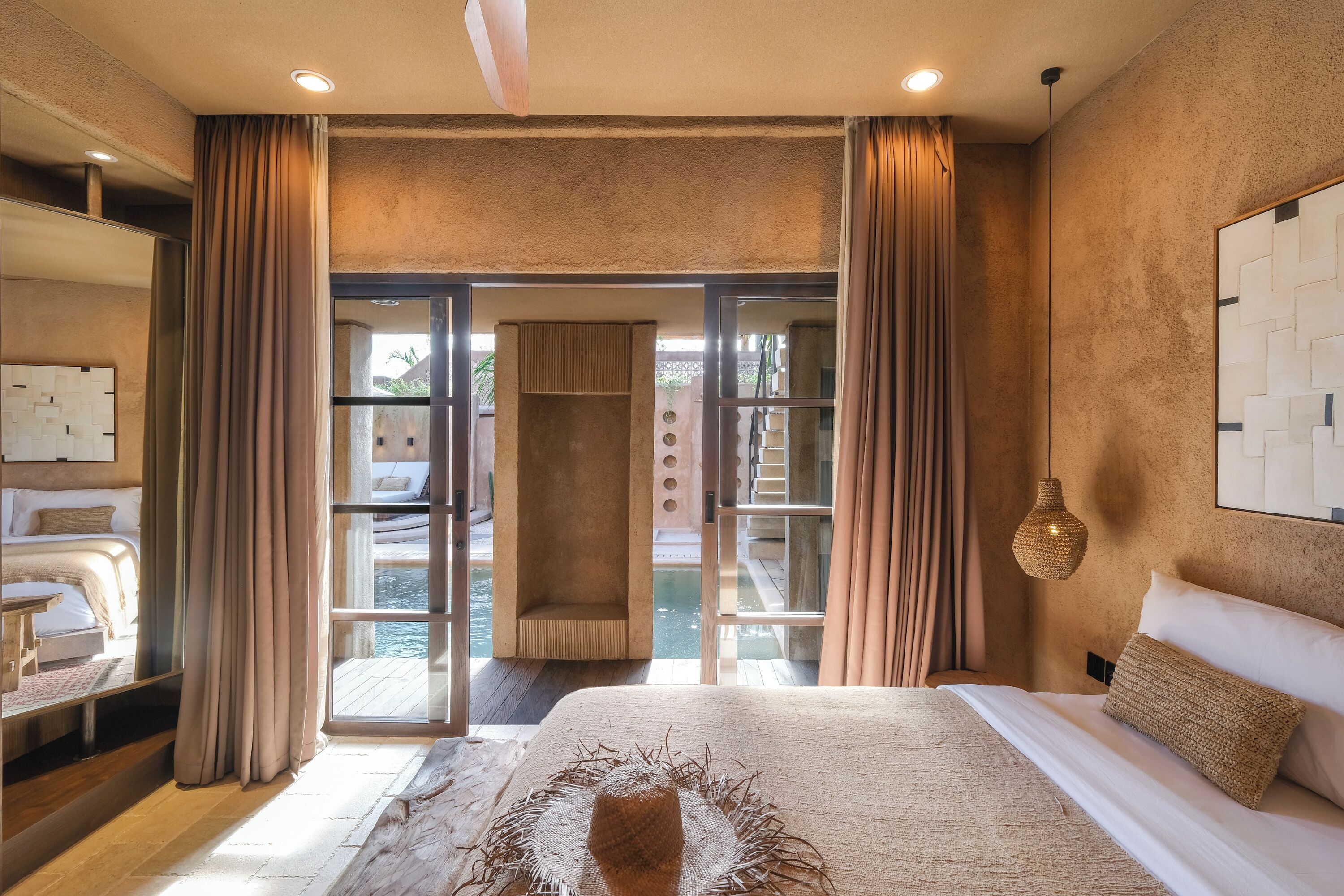 Deluxe Villa, 2 Bedrooms, Patio, Pool View | Egyptian cotton sheets, premium bedding, memory-foam beds, free WiFi
