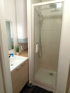 Shower, hair dryer, towels, soap - Excalibur: 4 Bedrooms - Puy du fou - near train station (Cholet)