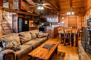 Télévision, cheminée