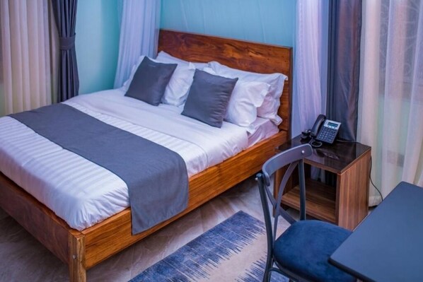 1 bedroom, bed sheets