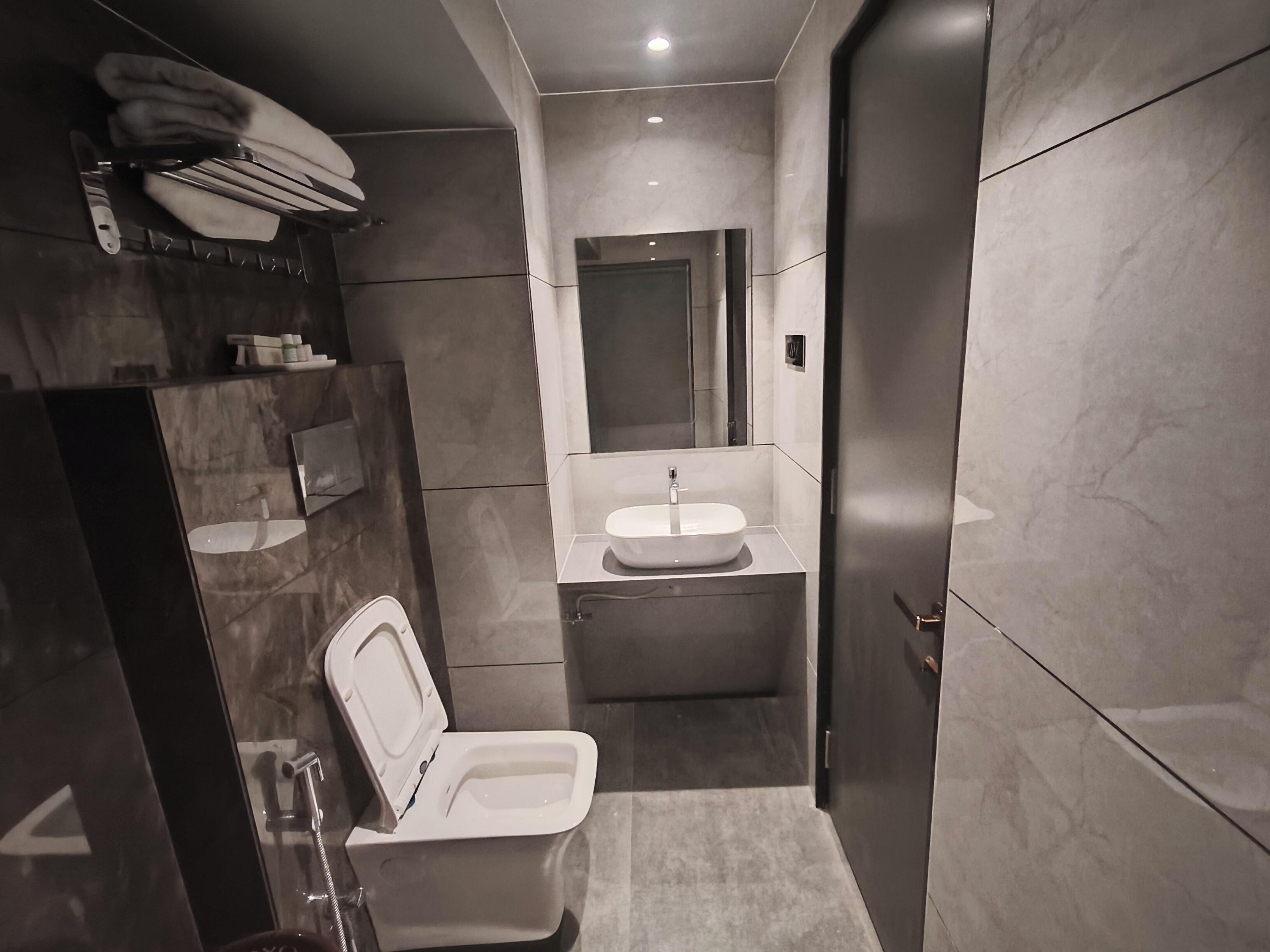 Free toiletries, towels, soap