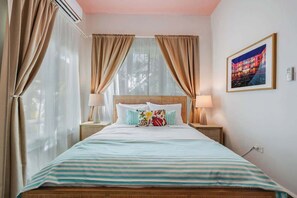 3 soverom, strykejern/-brett, reiseseng for barn og wi-fi (inkludert)