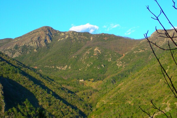 A mountainous landscape with a clear sky. - Hillside Retreat Near 5 Terre (Casarza Ligure)