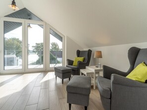 House | Living room - Doppelhaushalfte Direkt am Hafen von Tonning (Toenning)
