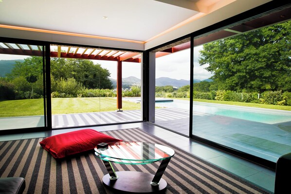 Interior - Contemporary Basque villa with mountain views and heated pool! (Ascain)