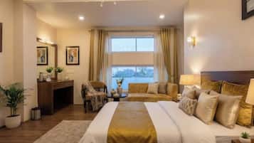 Desk, blackout curtains, iron/ironing board, free WiFi