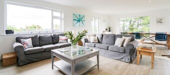 A stunning, upside-down five-bedroom home located in Pendoggett