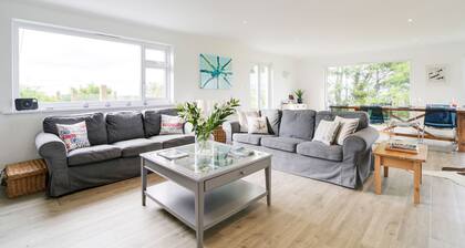 A stunning, upside-down five-bedroom home located in Pendoggett